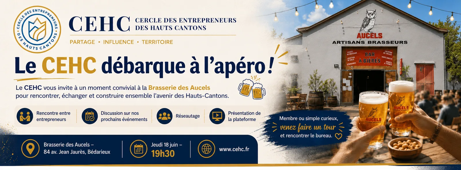 Couverture — 🍻 Apéro CEHC – Jeudi 18 juin à 19h30